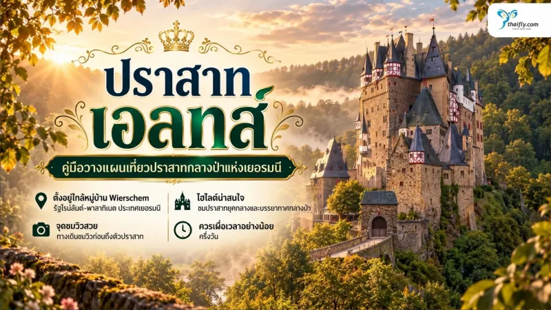 ปราสาทเอลทส์ เยอรมนี ปราสาทกลางป่าที่เหมือนหลุดจากนิทานยุคกลาง