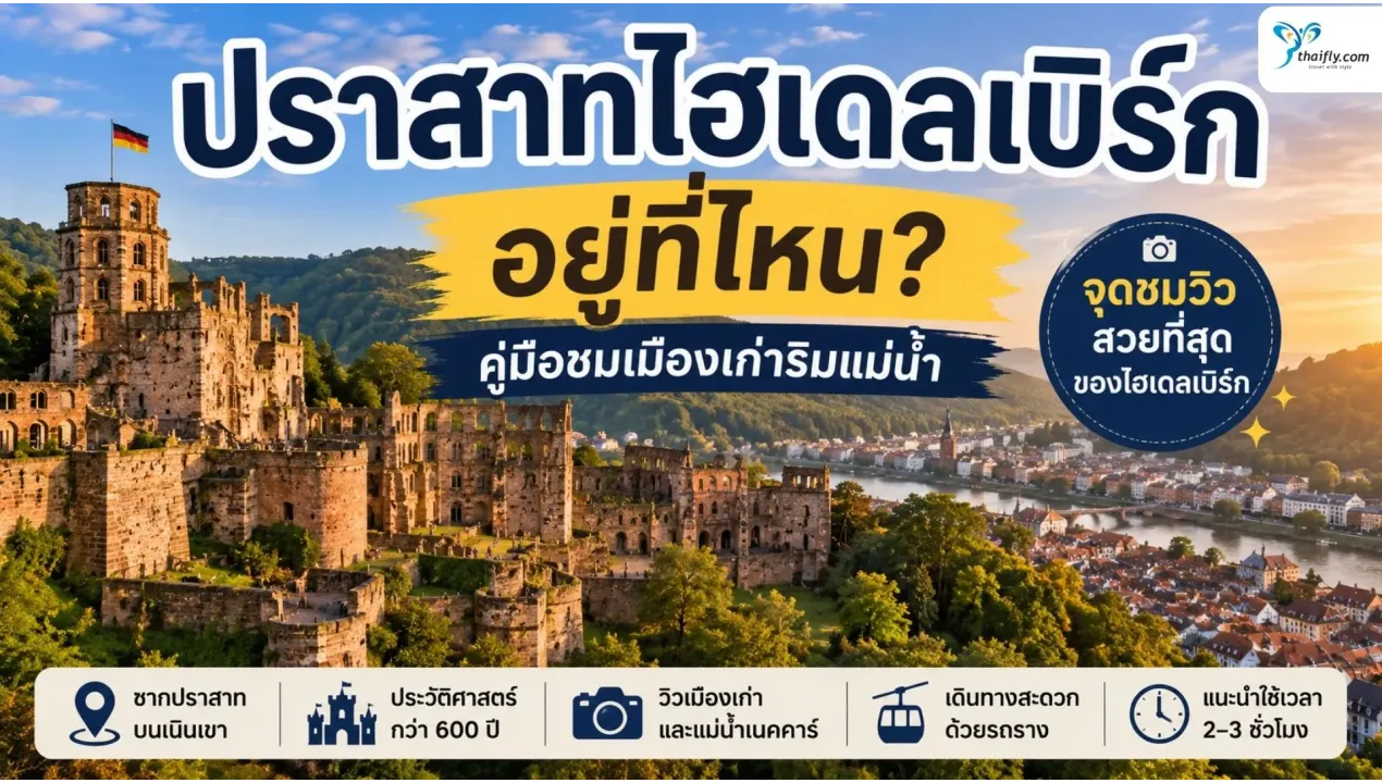 ปราสาทไฮเดลเบิร์ก อยู่ที่ไหน? รู้จักซากปราสาทเหนือเมืองเก่าสุดโรแมนติก
