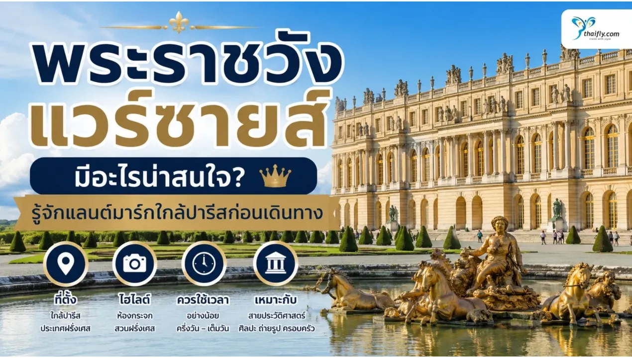 พระราชวังแวร์ซายส์ มีอะไรน่าสนใจ? รู้จักแลนด์มาร์กใกล้ปารีสก่อนเดินทาง