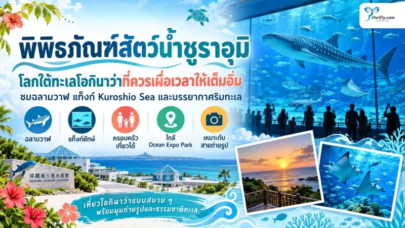 พิพิธภัณฑ์สัตว์น้ำชูราอุมิ โอกินาว่า โลกใต้ทะเลที่ควรเผื่อเวลาให้เต็มอิ่ม