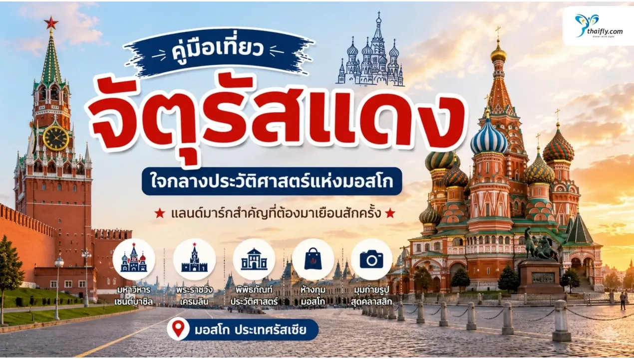จัตุรัสแดง ศูนย์กลางประวัติศาสตร์และสถาปัตยกรรมแห่งมอสโก