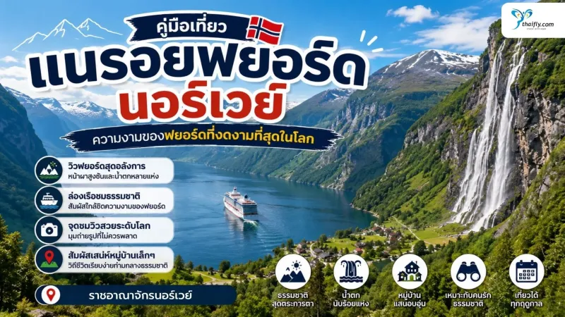 แนรอยฟยอร์ด (Nærøyfjord) อยู่ที่ไหน? รู้จักฟยอร์ดมรดกโลกที่สวยสงบของนอร์เวย์