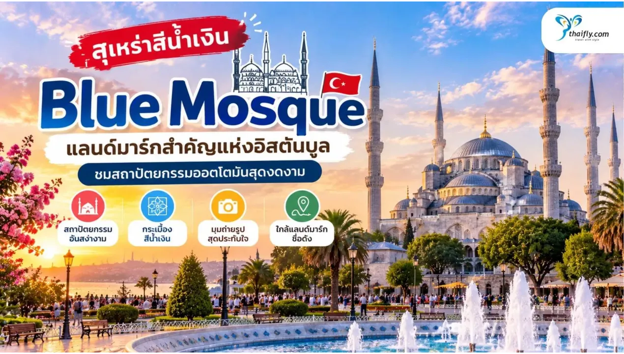 สุเหร่าสีน้ำเงิน อิสตันบูล ชมความงามสถาปัตยกรรมออตโตมัน มีอะไรน่าสนใจ?