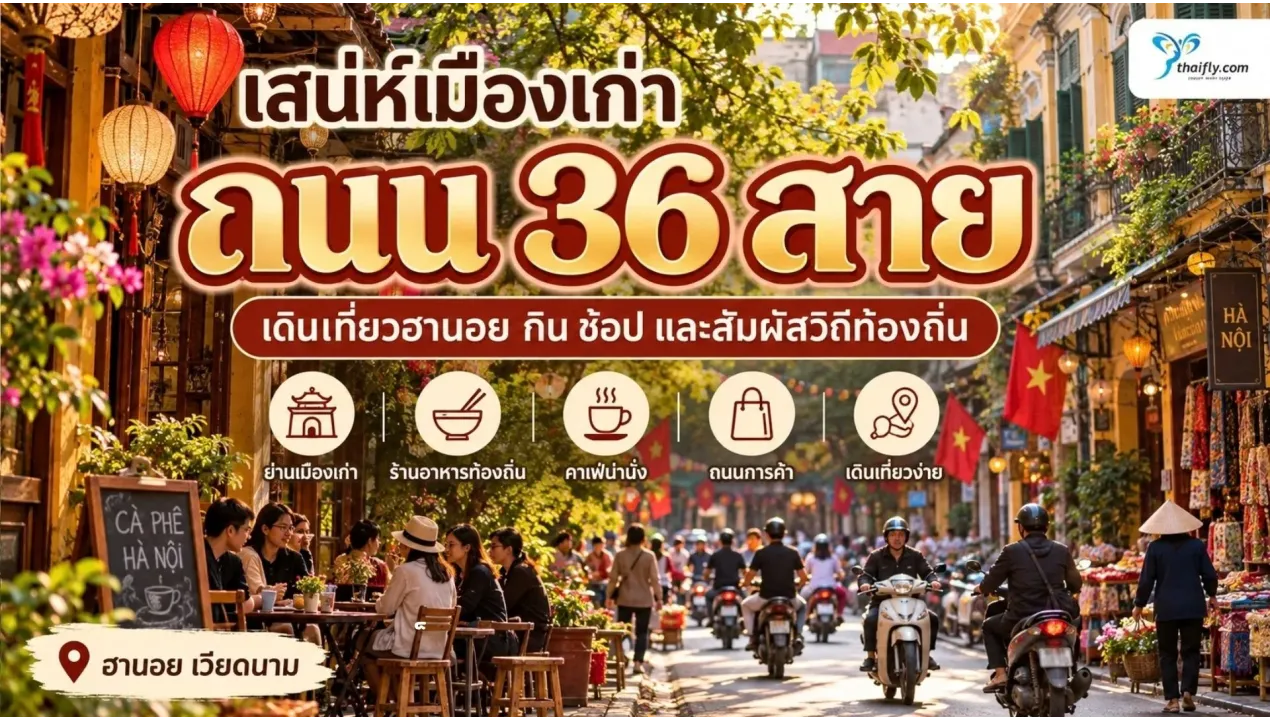 ถนน 36 สาย ฮานอย เดินเที่ยวอย่างไรให้ได้ทั้งกิน ช้อป และวิถีเมืองเก่า