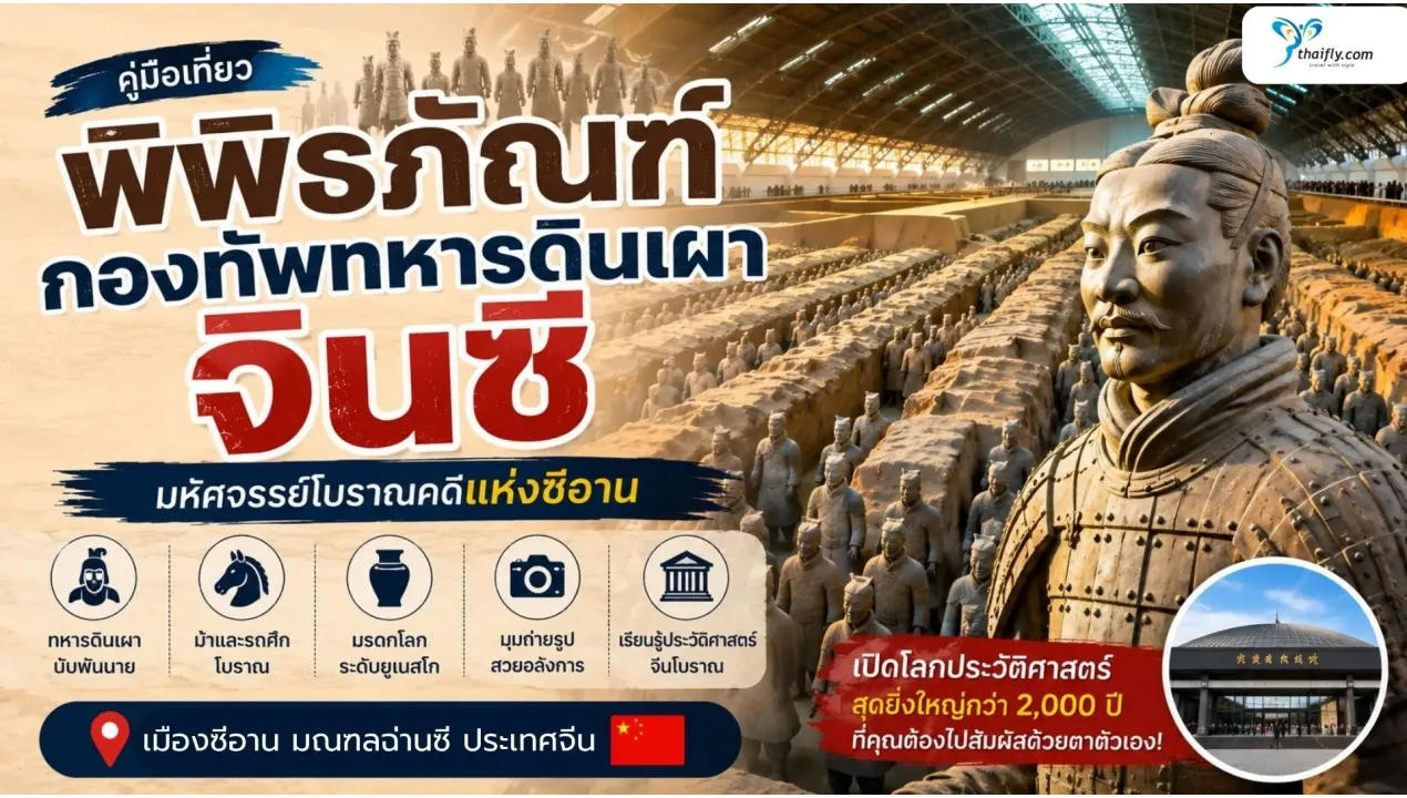พิพิธภัณฑ์กองทัพทหารดินเผาจิ๋นซี แลนด์มาร์กประวัติศาสตร์ระดับโลกของเมืองซีอาน