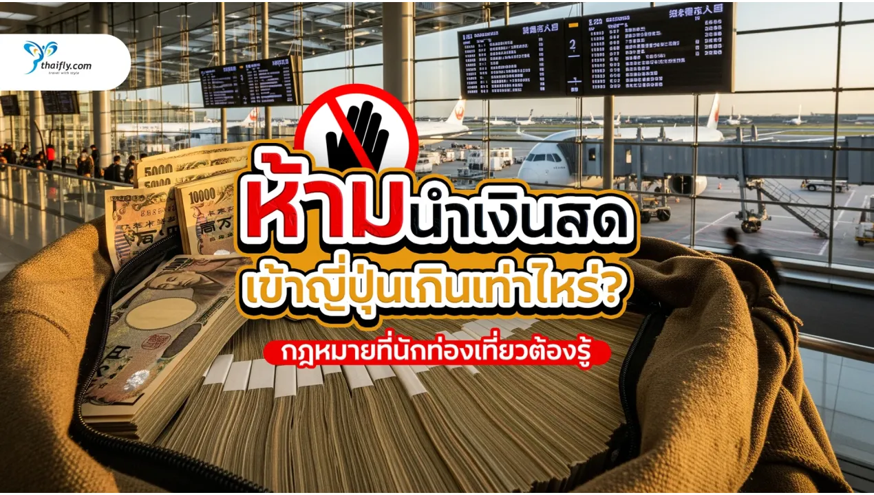 ห้ามนำเงินสดไปญี่ปุ่นเกินเท่าไหร่? กฎหมายใหม่ที่นักท่องเที่ยวต้องรู้ (อัปเดต 2025)