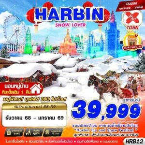 ทัวร์จีน ฮาร์บิน หมู่บ้านหิมะ (HARBIN SNOW LOVER) [DEC25-JAN26] 7วัน 5คืน บิน XJ