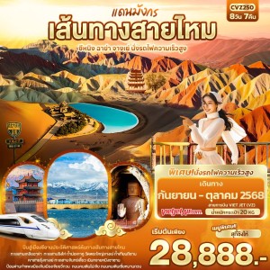 ทัวร์จีน เส้นทางสายไหม ซีหนิง ฉาข่า จางเย่ 8วัน 7คืน บิน VZ