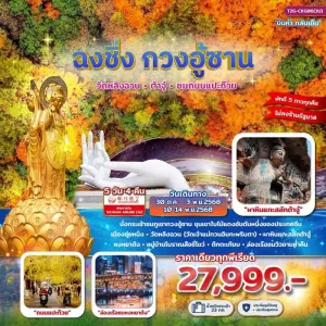 ทัวร์จีน ฉงชิ่ง ต้าจู๋ ถนนแแปะก๊วย [OCT-NOV] 5วัน 4คืน บิน 3U
