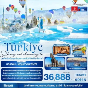 ทัวร์ตุรเคีย อิสตัลบูล ปามุคคาเล คัปปาโดเกีย อังการ่า ล่องเรือชมช่องแคบบอสฟอรัส 9วัน 6คืน บิน EK