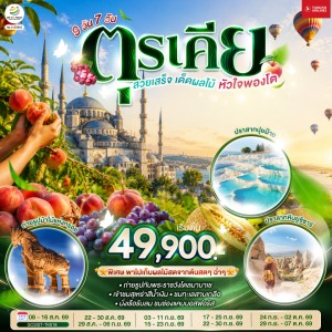 ทัวร์ตุรเคีย อิสตันบูล ชานัคคาเล่ ปามุคคาเล่ 9วัน 7คืน บิน TK
