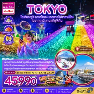 ทัวร์ญี่ปุ่น โตเกียว ฟูจิ คาวาโกเอะ เทศกาลไฟซากามิโกะ 6วัน 5คืน บิน SL