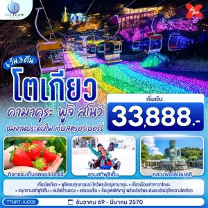 ทัวร์ญี่ปุ่น โตเกียว คามาคุระ ฟูจิสโนว์ ชมงานประดับไฟ 6วัน 3คืน บิน XJ