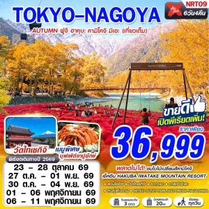 ทัวร์ญี่ปุ่น โตเกียว นาโกย่า คามิโคจิ (TOKYO-NAGOYA AUTUMN) 6วัน 4คืน บิน XJ