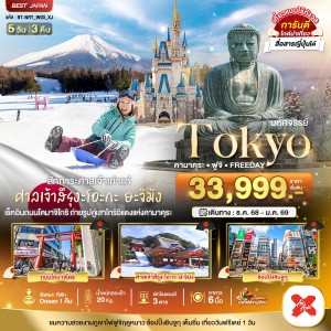 ทัวร์ญี่ปุ่น โตเกียว คามาคุระ ฟูจิ 5วัน 3คืน บิน XJ