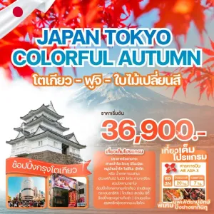 ทัวร์ญี่ปุ่น โตเกียว (JAPAN TOKYO COLORFUL AUTUMN) [OCT-DEC] 6วัน 3คืน บิน XJ