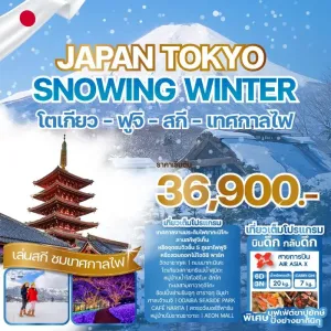 ทัวร์ญี่ปุ่น โตเกียว (JAPAN TOKYO SNOWING WINTER) 6วัน 3คืน บิน XJ