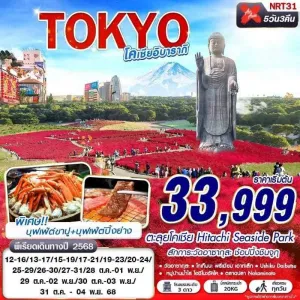 ทัวร์ญี่ปุ่น โตเกียว (TOKYO โคเชีย อิบารากิ) [OCT] 5วัน 3คืน บิน XJ