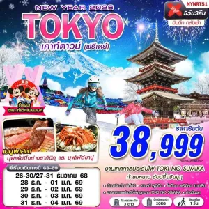 ทัวร์ญี่ปุ่น โตเกียว (TOKYO WINTER เคาท์ดาวน์) [DEC] 5วัน 3คืน บิน XJ