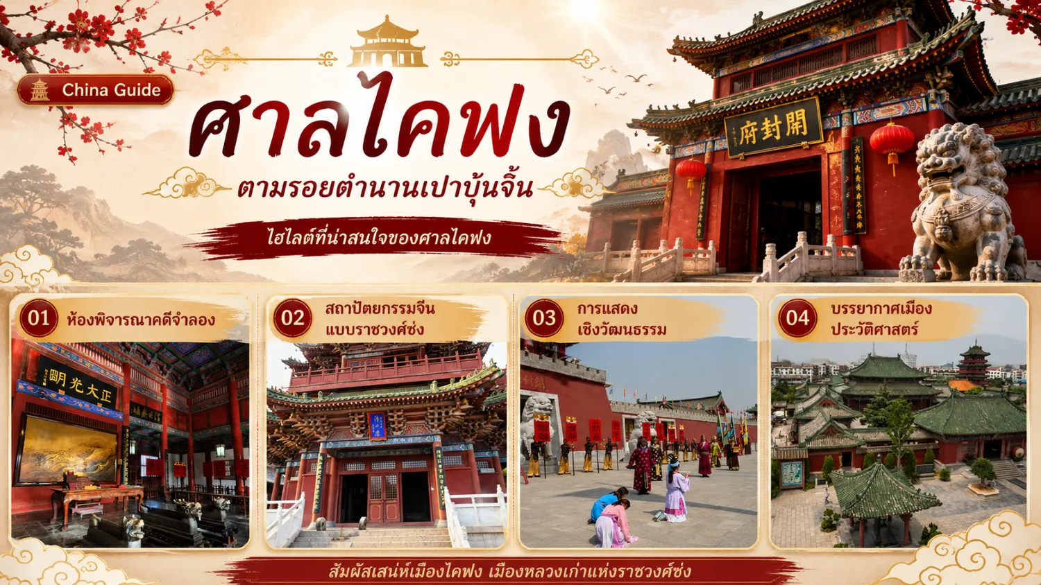 ไฮไลต์ที่น่าสนใจของศาลไคฟง