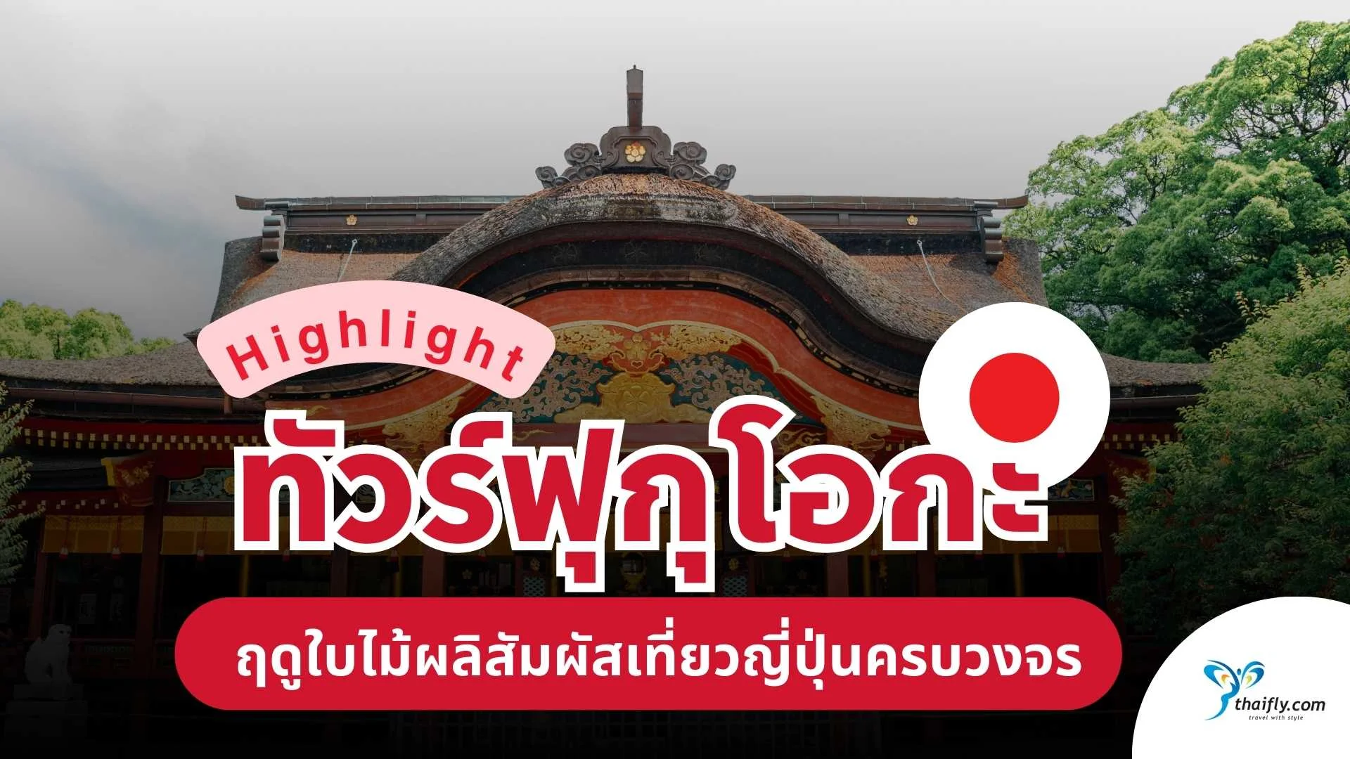 เที่ยวฟุกุโอกะช่วงฤดูใบไม้ผลิ ประสบการณ์ทัวร์ญี่ปุ่นสุดคุ้มกับ Thaifly
